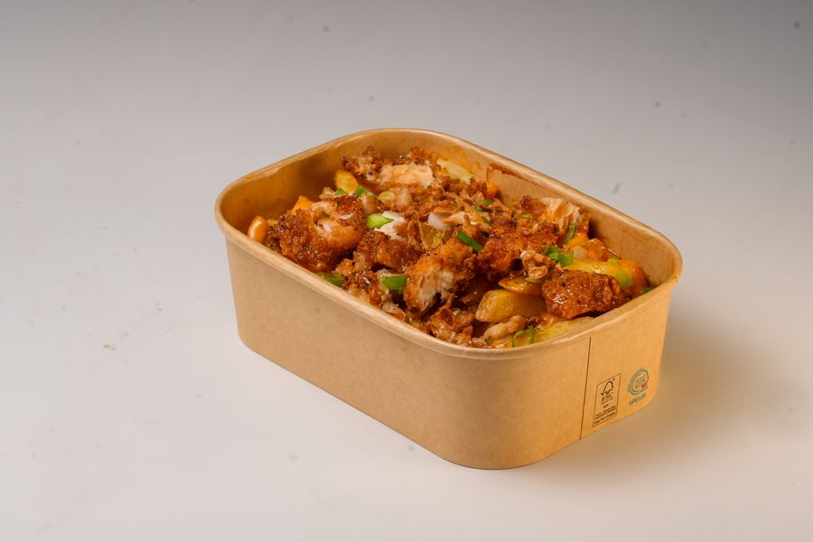 Hot Honey Chicken Loaded Fries